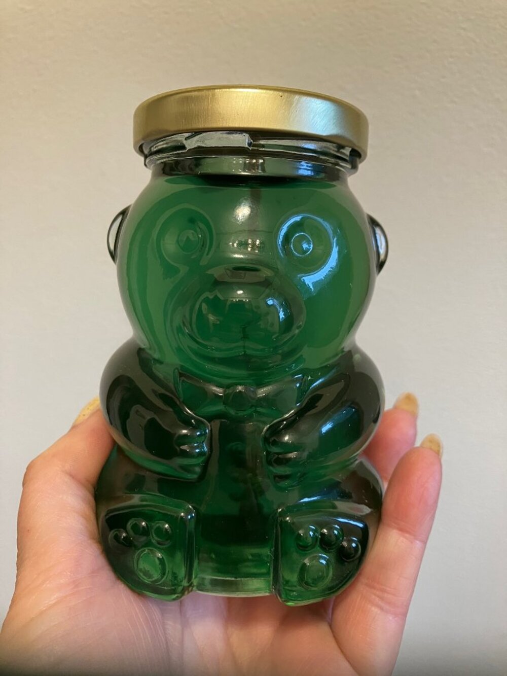 Illuminated by Mia Gummy Bear Gel Candle in Green Lime Scented 1 lb incl gel wax
